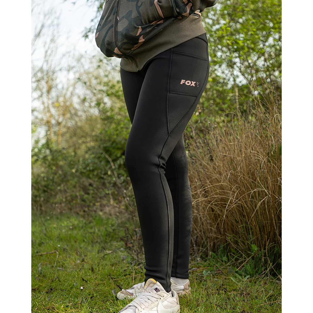 Leggins Mujer Fox Black Lined