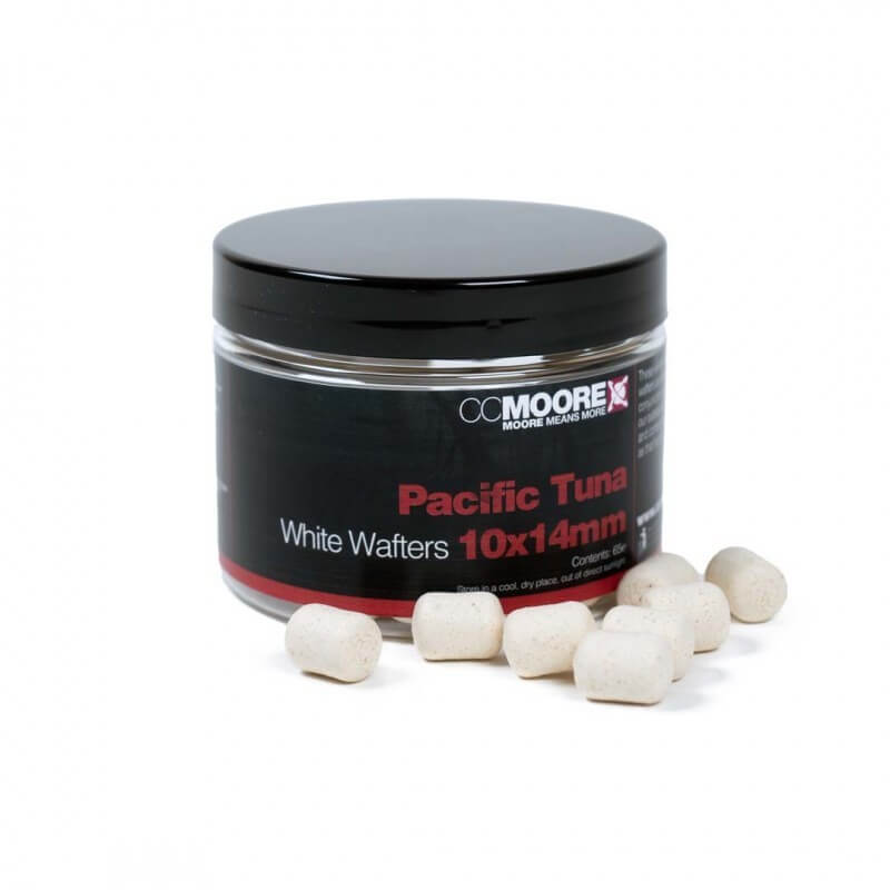 Wafters Dumbells Ccmoore Pacific Tuna Blanco 10-14 mm - Tienda Carpfishing