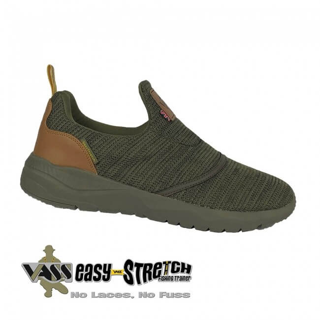 Zapatillas Vass Easy-Strech Verdes - Tienda Carpfishing