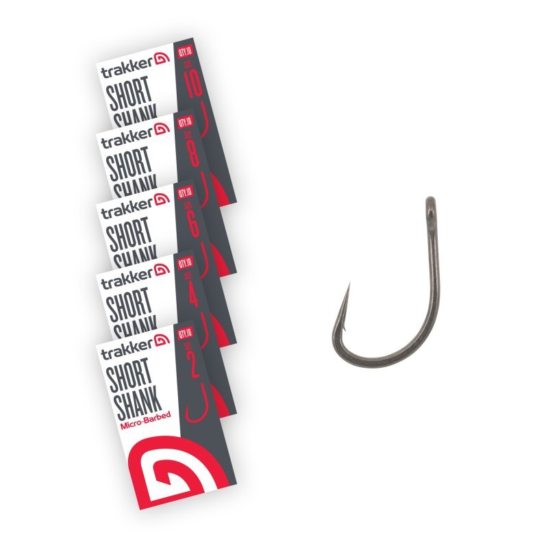 Anzuelos Trakker Short Shank Hooks (Micro Barbed) - Tienda Carpfishing