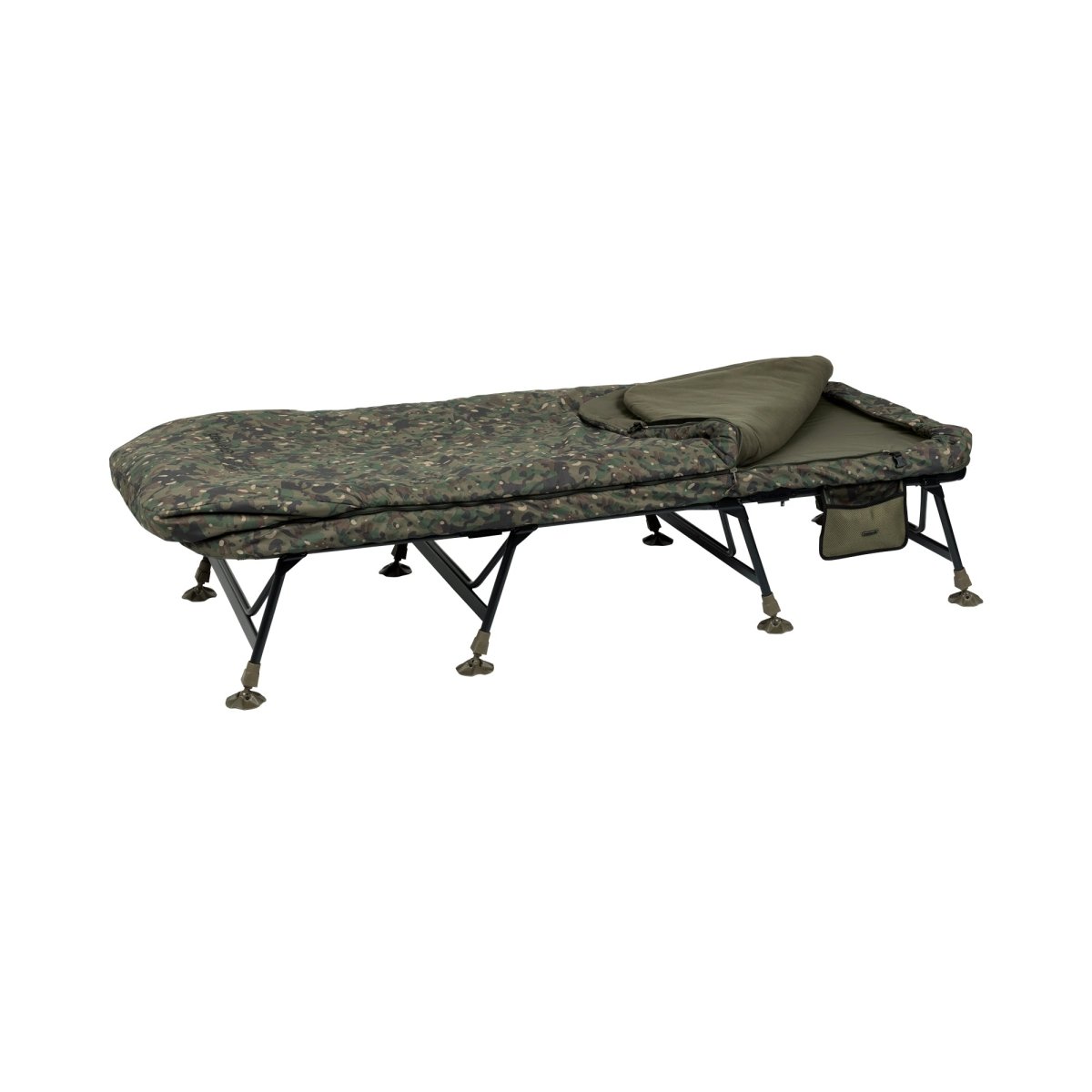 Bed Chair con saco de dormir Trakker Wide Levelite ELS - MF - Tienda Carpfishing