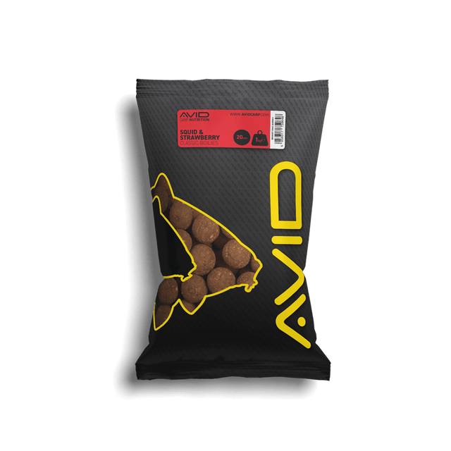Boilies Avid Carp Classic Squid & Strawberry 20 mm - Tienda Carpfishing