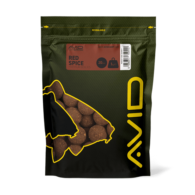 Boilies Avid Carp Premium Red Spice 20 mm - Tienda Carpfishing