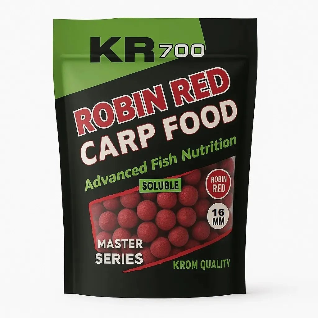 Boilies Solubles Krom QualityKR700 Robin Red 16 mm 800G - Tienda Carpfishing
