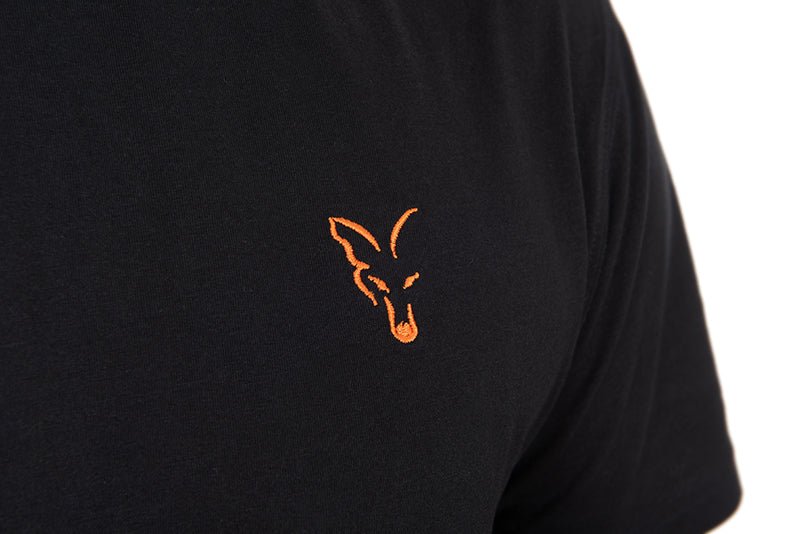 Camiseta Fox Classic T Negro Naranja - Tienda Carpfishing
