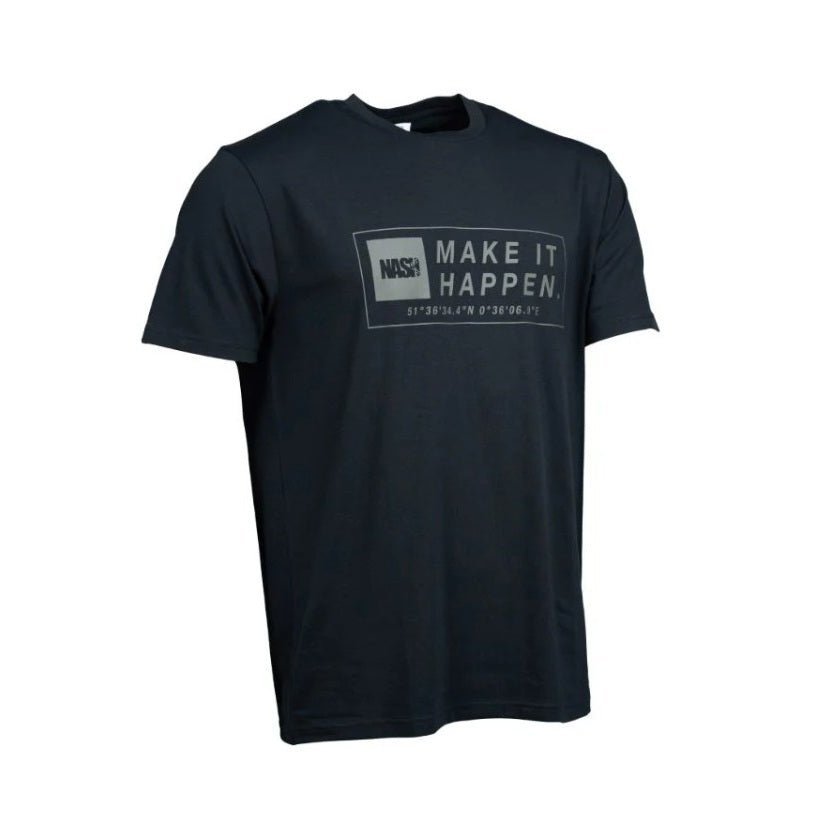 Camiseta Nash Make It Happen Coordinates Negra - Tienda Carpfishing