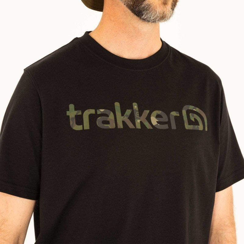 Camiseta Trakker CR Logo negra - Tienda Carpfishing