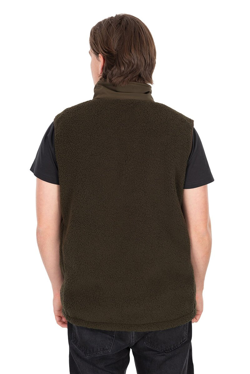 Chaleco sin mangas Fox Olive Sherpa Hybrid - Tienda Carpfishing