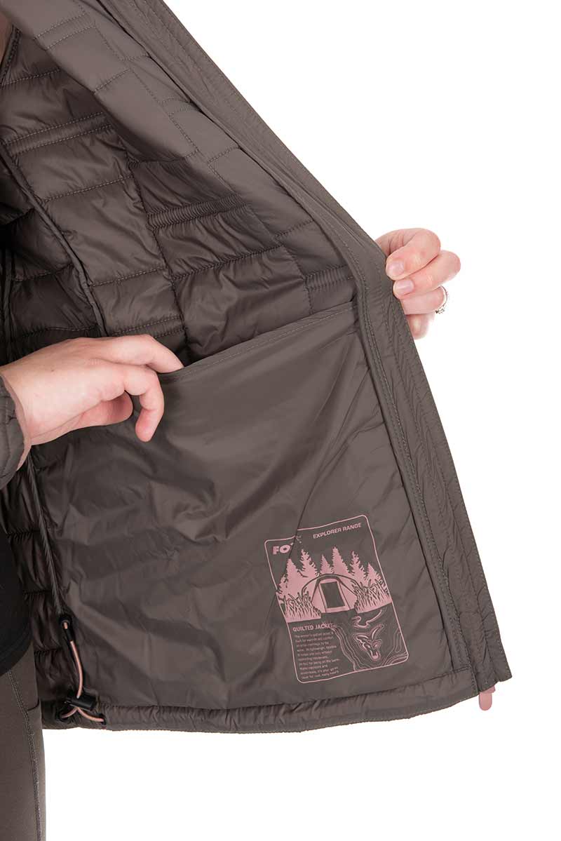 Chaqueta Fox Explorer acolchada para mujer - Tienda Carpfishing