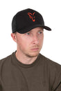 Gorra Fox Trucker Negro - Naranja - Tienda Carpfishing