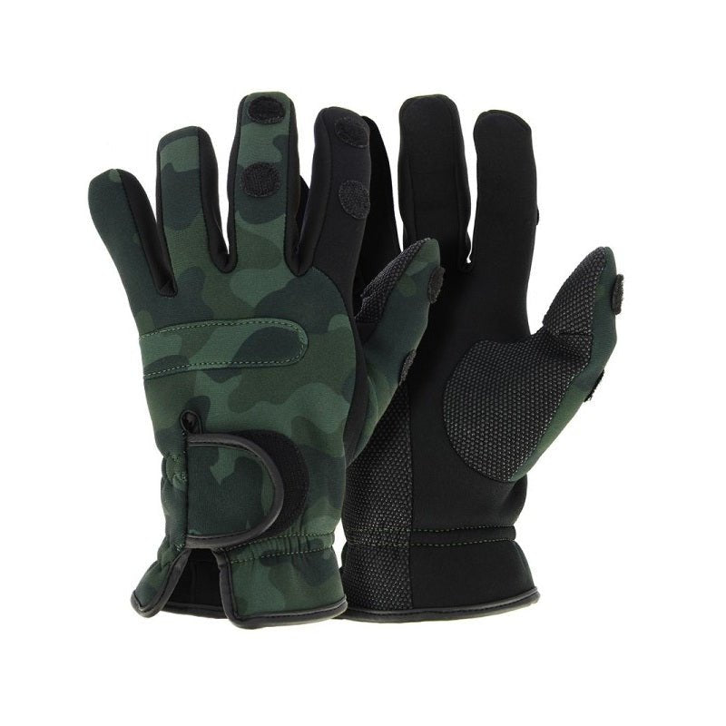 Guantes NGT Neopreno Camo L - Tienda Carpfishing
