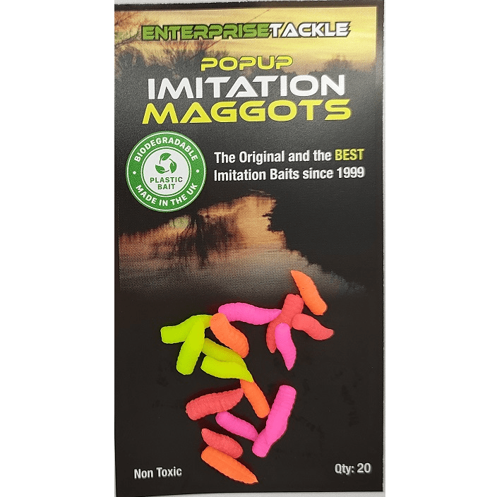 Gusanos Enterprise Pop Up Imitation Maggots Colores Mixtos - Tienda Carpfishing