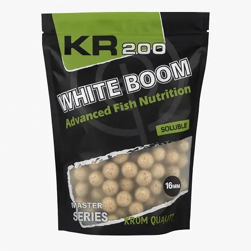 Boilies Solúvel Krom Quality KR200 White Boom 16mm 800G