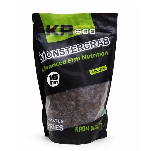 Boilies Solúvel Krom Quality KR600 Monster Crab 16mm 800G