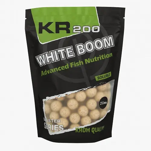 Boilies Solúvel Krom Quality KR200 White Boom 20mm 800G