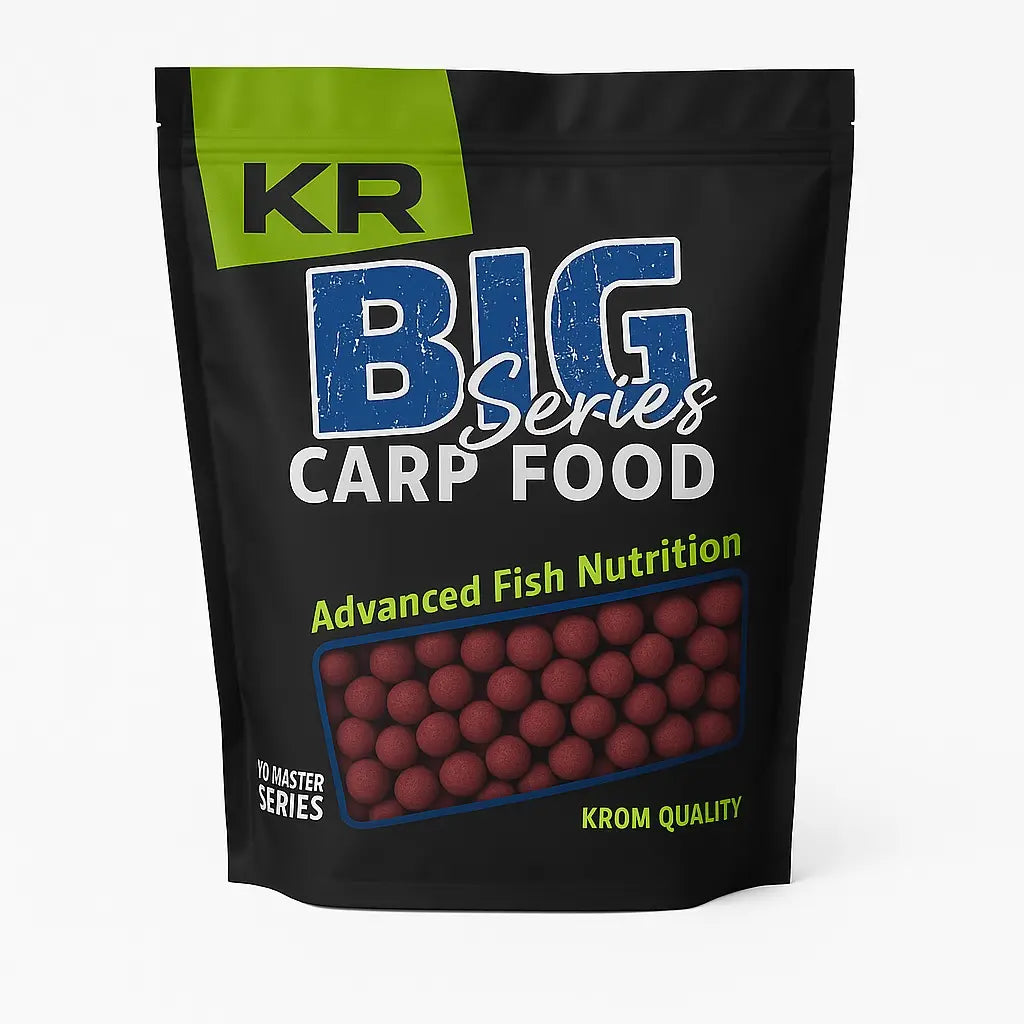 Boilies Solúvel Krom Quality KR100 Krill e Garlic 16mm 2,5KG