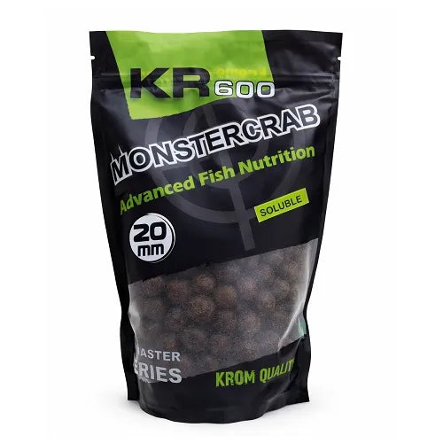 Boilies Solúvel Krom Quality KR600 Monster Crab 20mm 800G