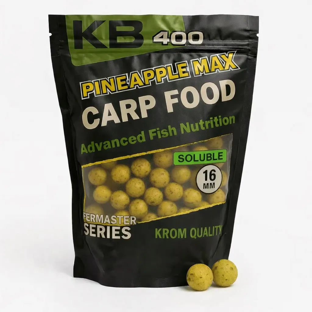 Boilies Solúvel Krom Quality KR400 Pineapple Max 16mm 800G