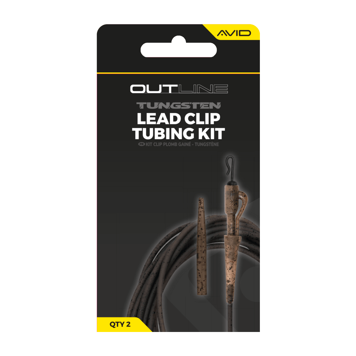 Kit Lead Clip Tungsten Tubing Avid Carp Outline - Tienda Carpfishing