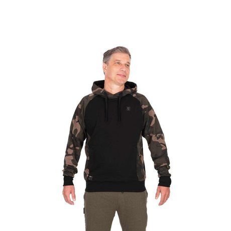 Sudadera Fox 310 Negra Camo con capucha - Tienda Carpfishing