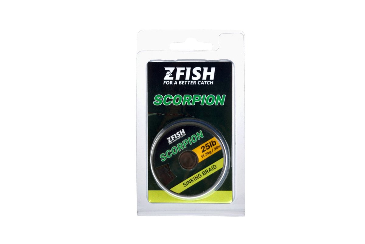 Trenzado Zfish Scorpion Sinking Camo 20 m - Tienda Carpfishing