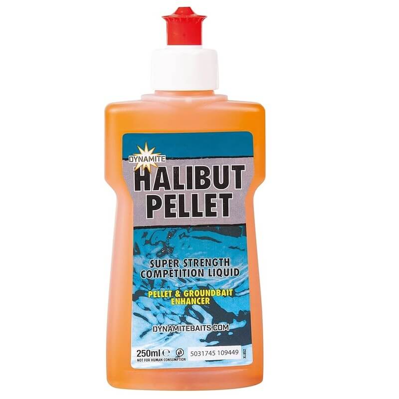 Líquido Dynamite Baits Hallibut Pellet 250 ml