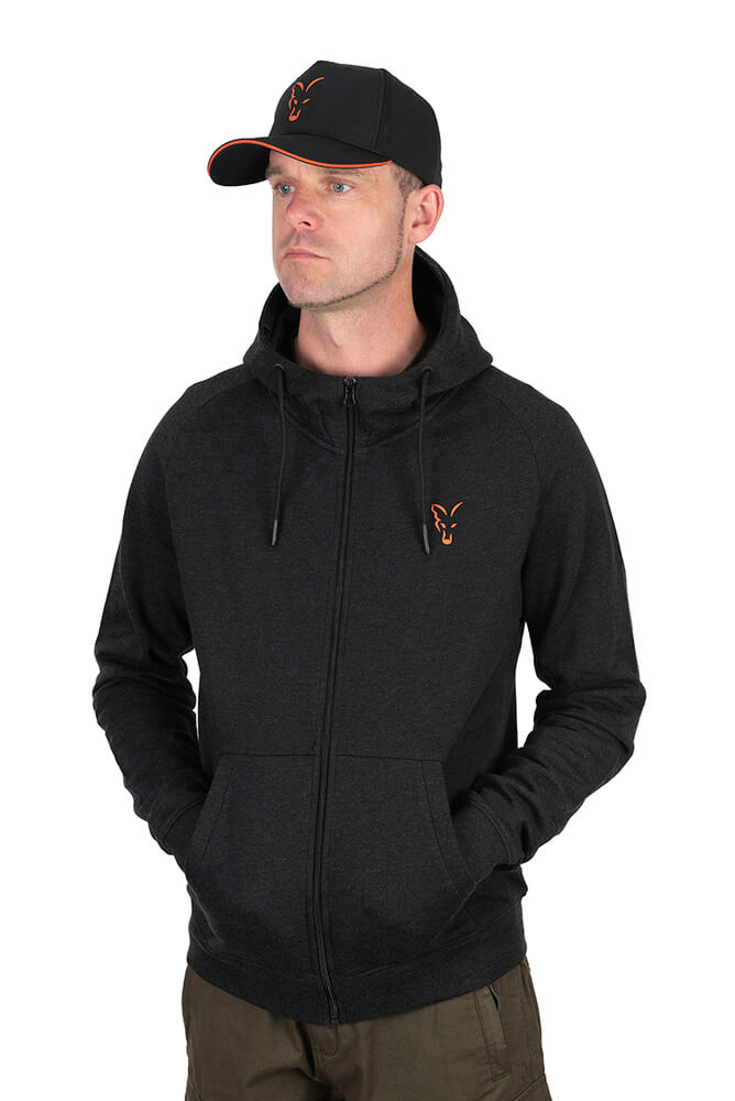 Sudadera Fox Collection LW Negra y Naranja 1