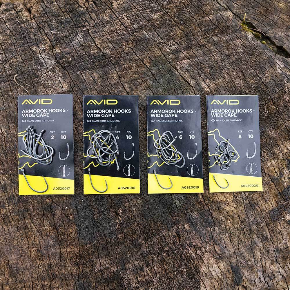 Anzuelos Avid Carp Armorok Wide Gape - Tienda Carpfishing