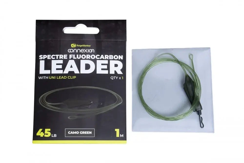 Leader Ridge Monkey Connecion Spectre Fluorocarbon Camo Verde - Tienda Carpfishing
