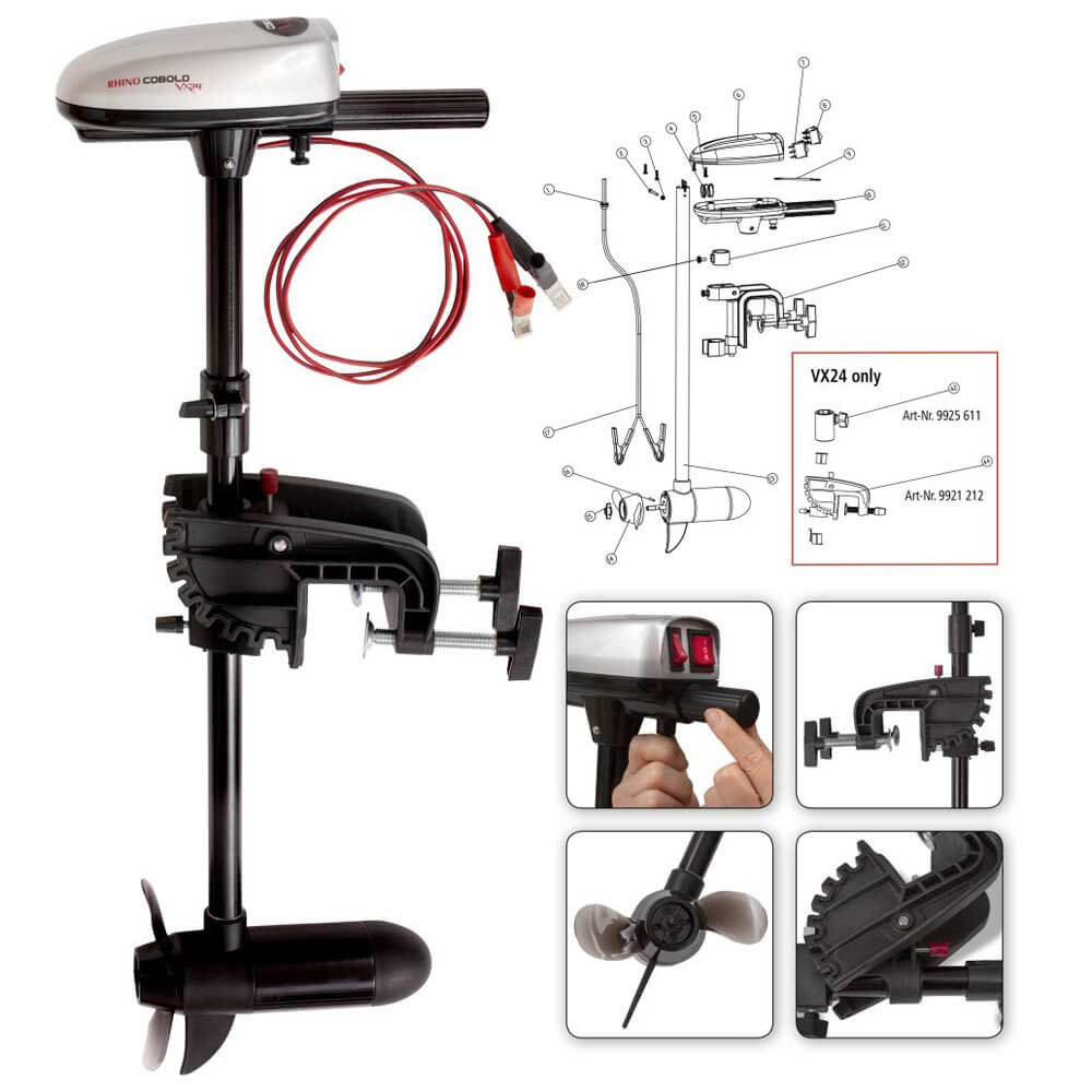 Motor Rhino VX24 Cobold - Tienda Carpfishing