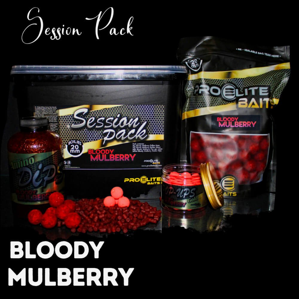 Session Pack Pro Elite Baits Gold Bloody Mulberry - Tienda Carpfishing