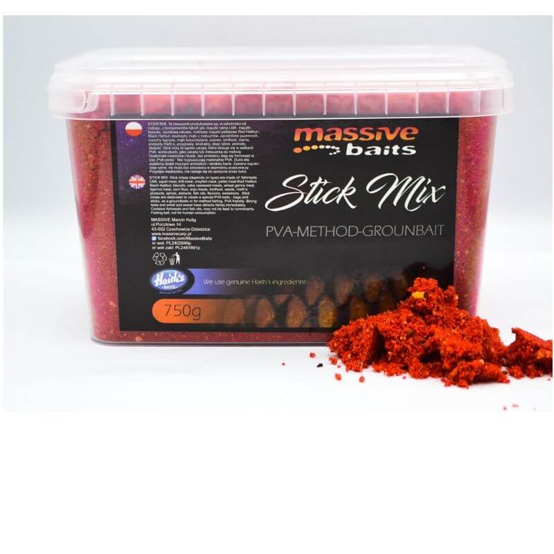 Stick Mix Massive Baits Strawberry Bergamotta 750 g - Tienda Carpfishing