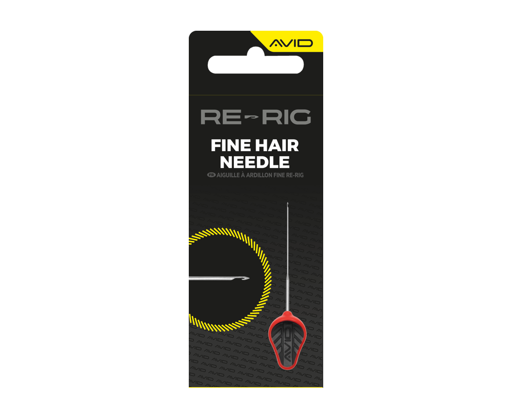 Agulha Avid Carp Cabelo Fino Re-Rig Vermelho