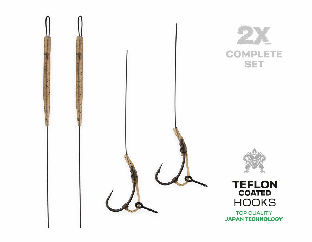 Anzol montados Zfish Monofilamento D-Rig