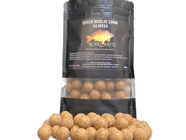 Boilies Royal Baits Amêijoa 20mm 800g