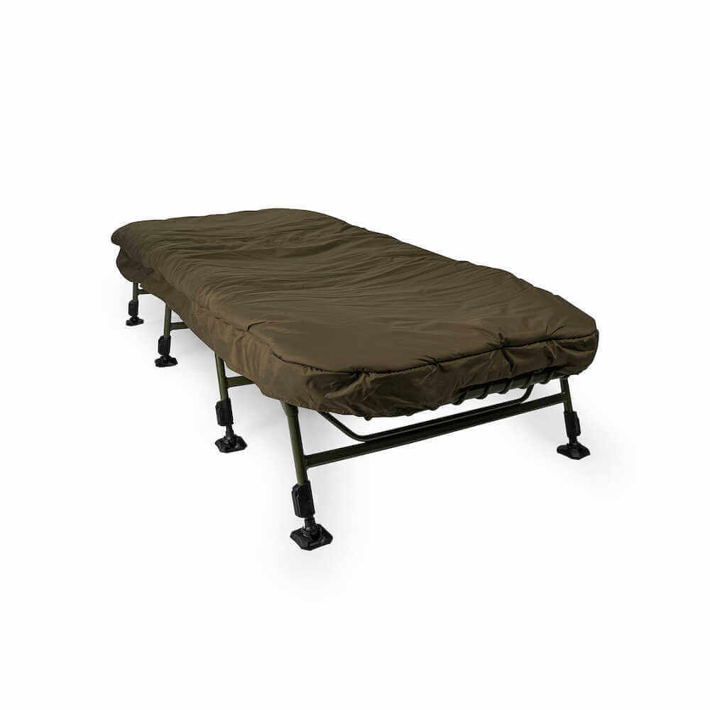 Cadeira-cama com saco-cama Avid Carp Benchmark Sistema Ultra X 8 pernas