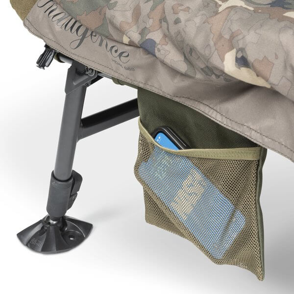 Cadeira de cama Nash Indulgence Sistema HD40 Camo Emperor 8 pernas