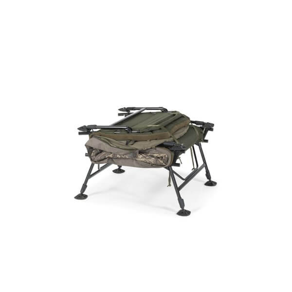 Cadeira de cama Nash Indulgence Sistema HD40 Camo Emperor 8 pernas