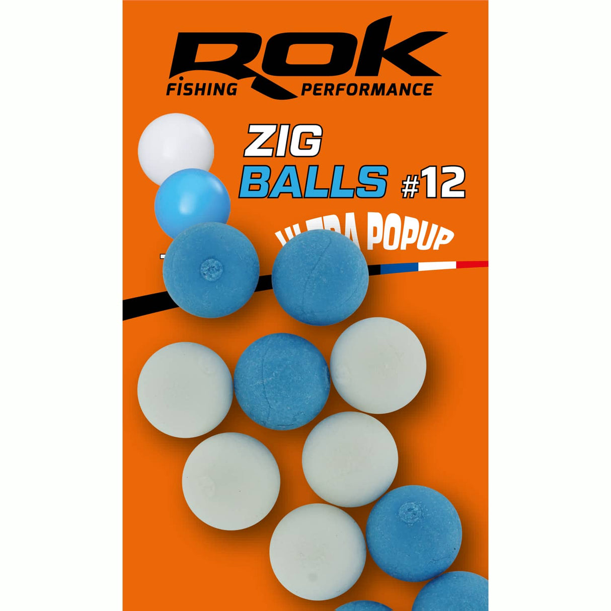 Caldeirada flutuante Rok Fishing Zig Ball Branco/Azul 12