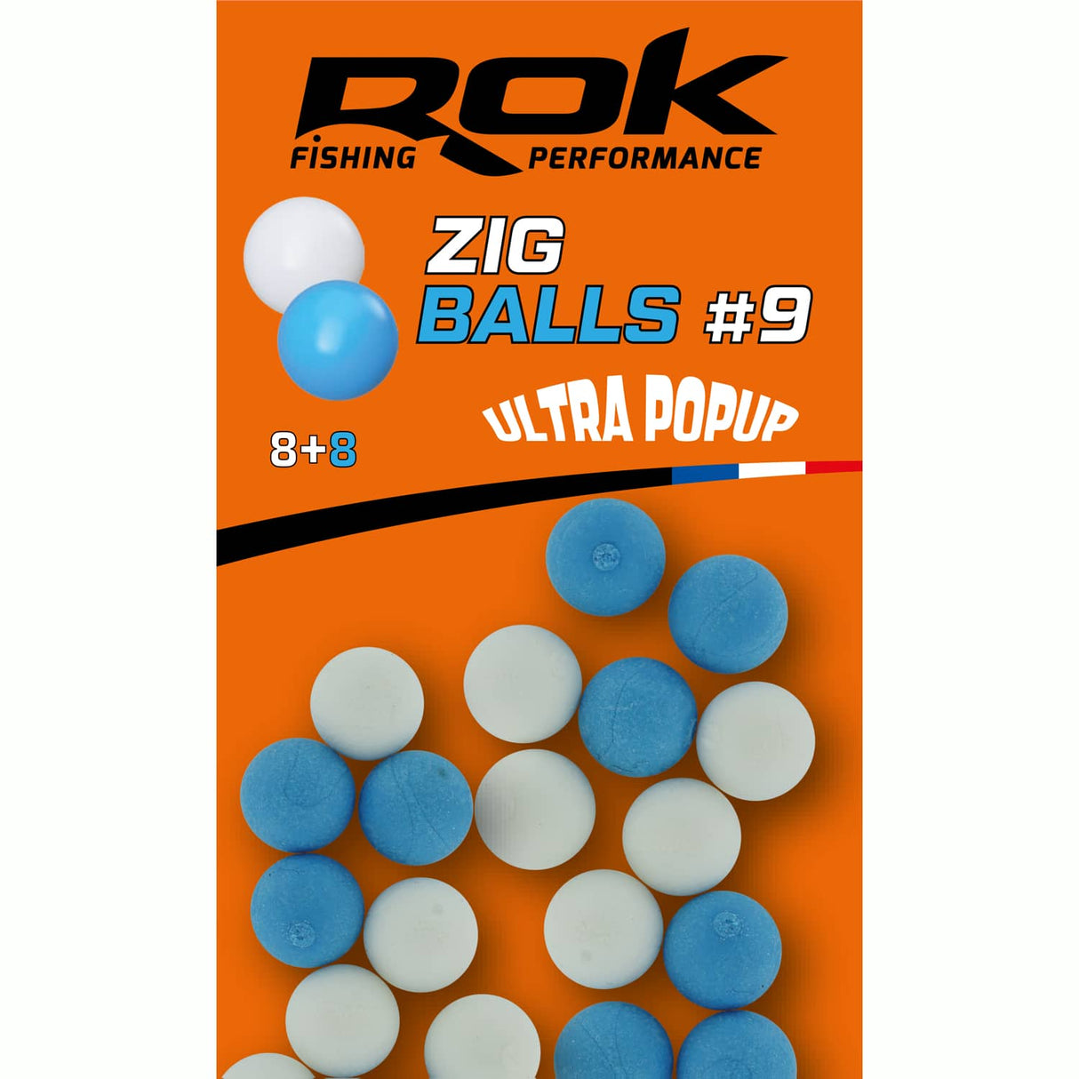 Caldeirada flutuante Rok Fishing Zig Ball Branco/Azul 9