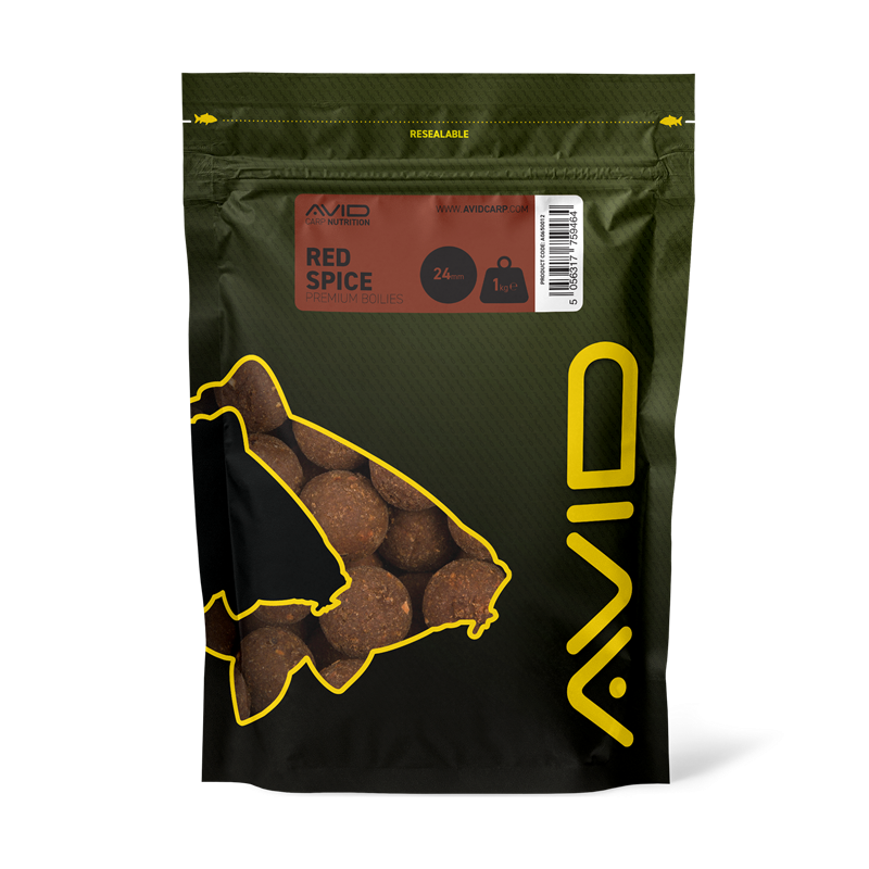 Boilies Avid Carp Premium Red Spice 24 mm - Tienda Carpfishing