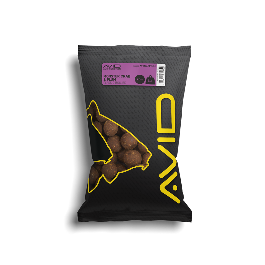 Boilies Avid Carp Classic Monster Crab & Plum 20 mm