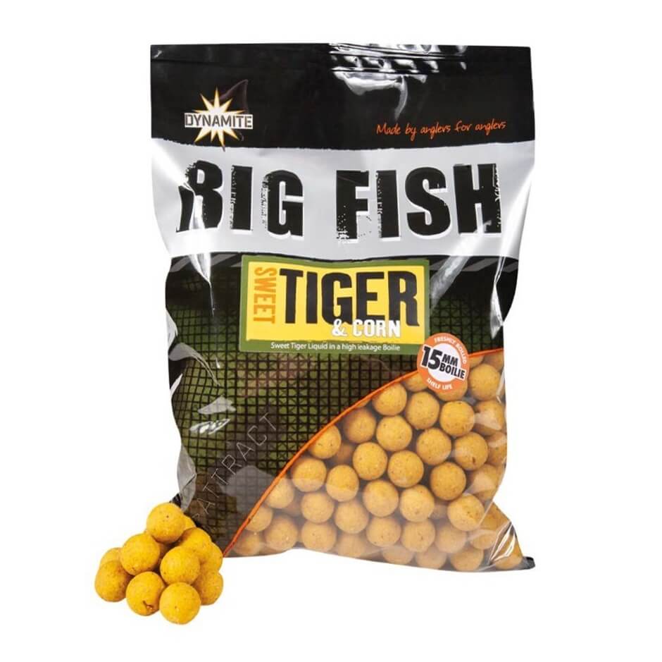 Boilies Dynamite Baits Big Fish Sweet Tiger Corn 20 mm