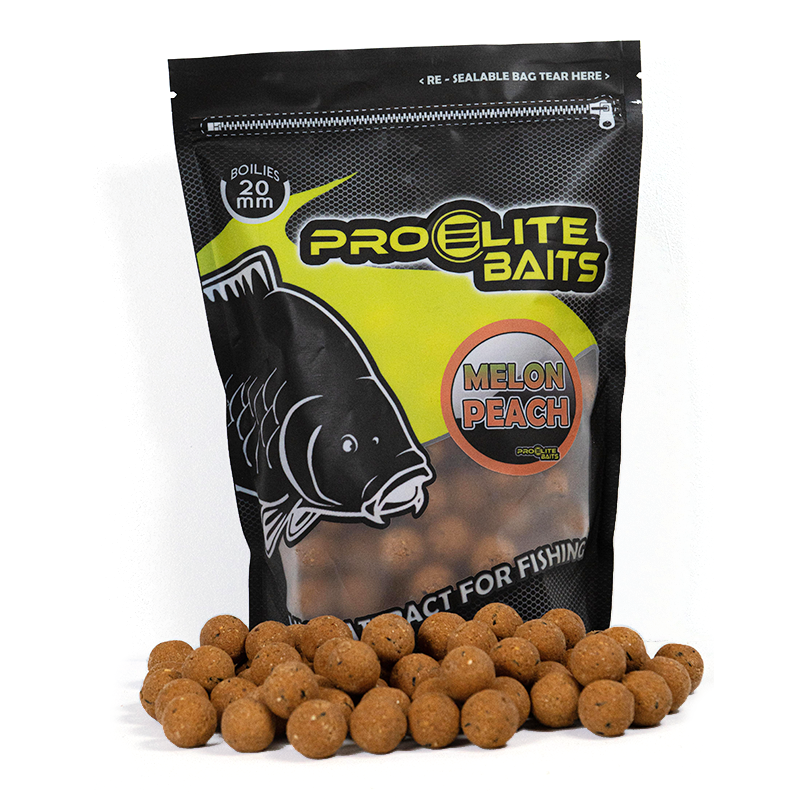 Boilies Pro Elite Baits Melão & Peach 20 mm