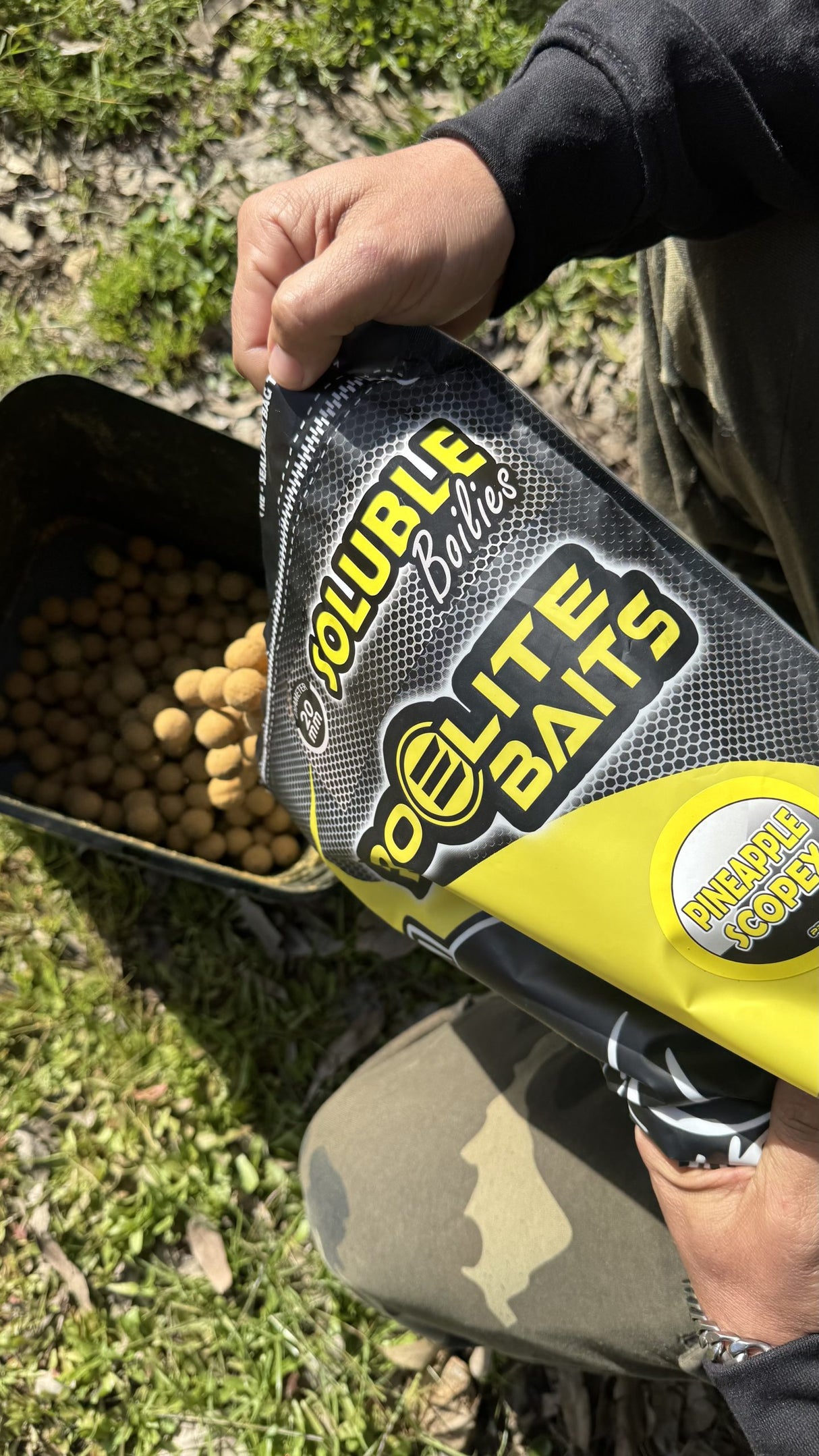 Boilies Solúveis Pro Elite Baits Ananás Scopex 20 mm 3,5 Kg