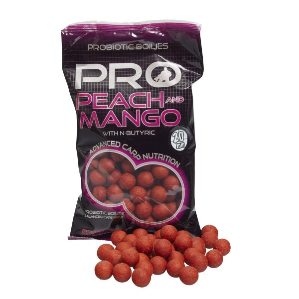 Boilies Starbaits Probiotic Peach Pega 24 mm