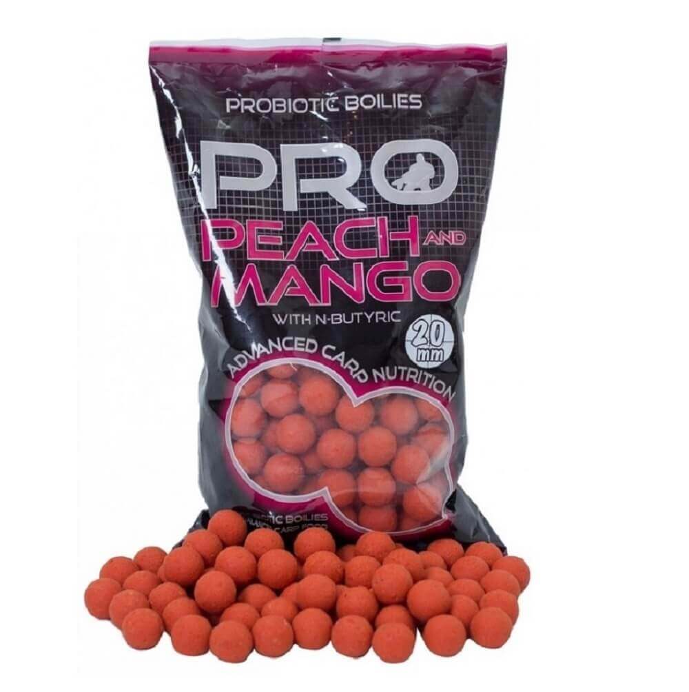 Boilies Starbaits Probiotic Peach Pega 24 mm