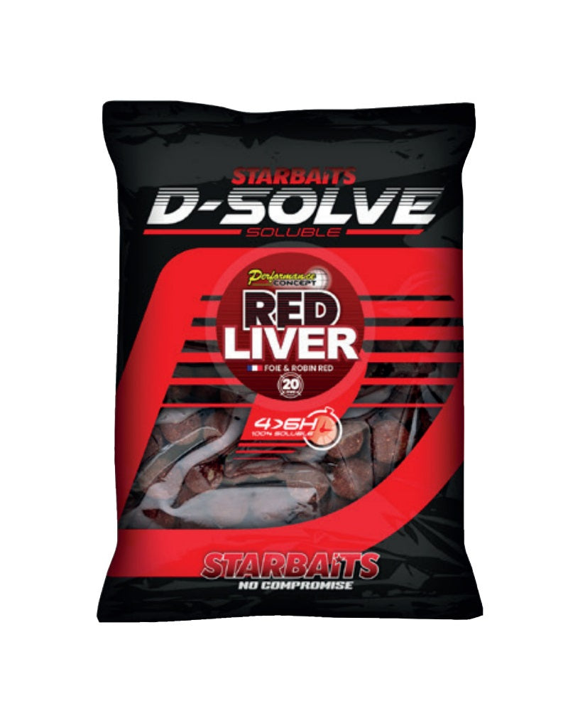 Boilies Starbaits Solúveis Red Liver 20 mm 2,5 kg