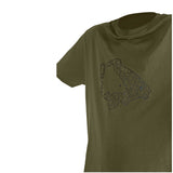 T-shirt Avid Carp Ícone Cáqui