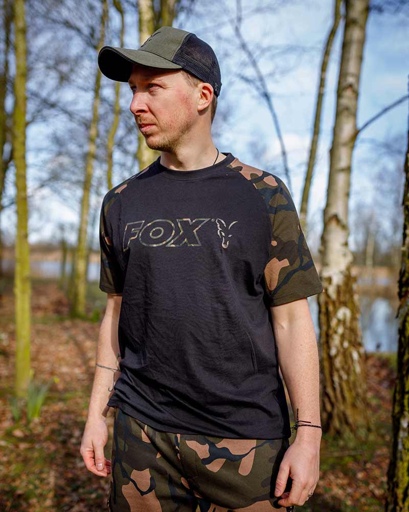 T-shirt Fox Outline T Preto/Camo